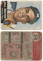 1953 Topps Base Set #214 Bill Bruton