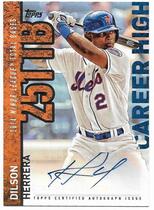 2015 Topps Career High Autos Series 2 #CHA-DH Dilson Herrera