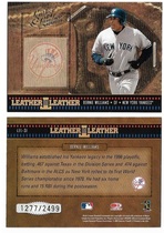 2004 Donruss Leather and Lumber Leather in Leather #LEL-31 Bernie Williams