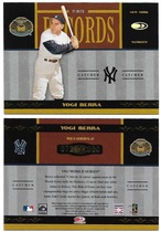 2004 Donruss World Series Records #2 Yogi Berra