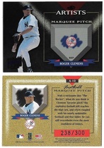 2002 Donruss Best of Fan Club Artists #A-10 Roger Clemens