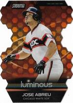 2014 Stadium Club Triumverates Luminous #T10B Jose Abreu