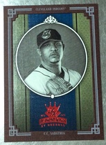 2005 Donruss Diamond Kings Framed Red B/W #76 C.C. Sabathia