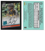 2016 Donruss Optic Rated Rookies 1986 Retro Signatures Black #9 Elias Diaz