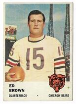 1961 Fleer Base Set #1 Ed Brown