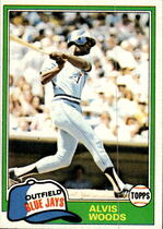 1981 Topps Base Set #703 Alvis Woods
