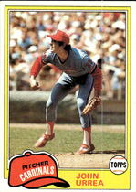 1981 Topps Base Set #152 John Urrea