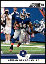 2012 Score Base Set #31 Ahmad Bradshaw