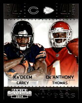 2014 Panini Contenders Round Numbers #9 Deanthony Thomas|Kadeem Carey