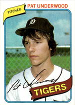 1980 Topps Base Set #709 Pat Underwood