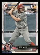 2018 Bowman Draft #BD-109 Luken Baker