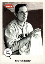 2002 Fleer Greats of the Game #98 Bill Terry