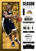 2017 Panini Contenders #93 Emmanuel Mudiay