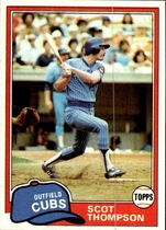 1981 Topps Base Set #395 Scot Thompson