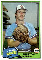 1981 Topps Base Set #594 Preston Hanna