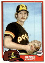 1981 Topps Base Set #599 Dennis Kinney