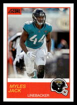 2019 Score Base Set #68 Myles Jack