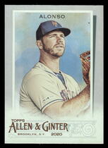 2020 Topps Allen & Ginter Silver Portrait #34 Pete Alonso