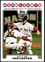 2008 Topps Update #UH150 Jon Lester