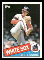 1985 Topps Base Set #338 Britt Burns