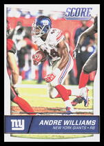 2016 Score Base Set #211 Andre Williams