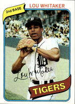 1980 Topps Base Set #358 Lou Whitaker