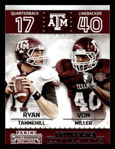 2015 Panini Contenders Draft Picks Collegiate Connections #18 Ryan Tannehill|Von Miller