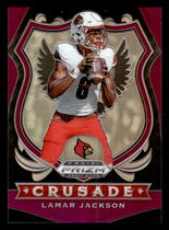 2020 Panini Prizm Draft Picks Purple Prizm #70 Lamar Jackson