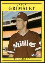 1991 Fleer Base Set #396 Jason Grimsley