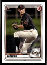 2020 Bowman Draft #BD-148 Rj Dabovich