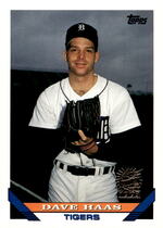 1993 Topps Base Set #536 Dave Haas
