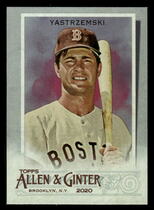 2020 Topps Allen & Ginter Silver Portrait #25 Carl Yastrzemski