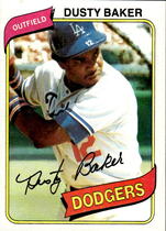 1980 Topps Base Set #255 Dusty Baker