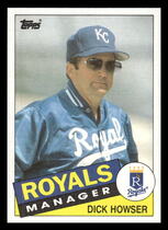 1985 Topps Base Set #334 Dick Howser
