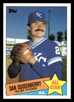1985 Topps Base Set #711 Dan Quisenberry