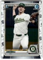 2020 Bowman Draft #BD-134 Jeff Criswell