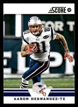 2012 Score Base Set #151 Aaron Hernandez