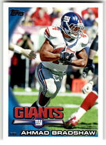 2010 Topps Base Set #163 Ahmad Bradshaw