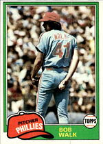 1981 Topps Base Set #494 Bob Walk