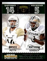 2015 Panini Contenders Draft Picks Collegiate Connections #11 Bryce Petty|Antwan Goodley