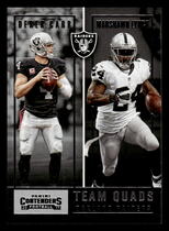 2017 Panini Contenders Team Quads #TQ-7 Amari Cooper|Derek Carr|Khalil Mack|Marshawn Lynch