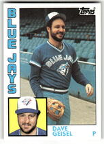 1984 Topps Base Set #256 Dave Geisel