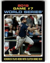 2020 Topps Heritage #333 Howie Kendrick Plays Hero