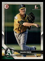 2018 Bowman Draft #BD-92 Calvin Coker