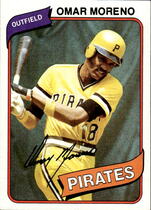 1980 Topps Base Set #165 Omar Moreno