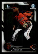 2016 Bowman Chrome Prospects #BCP206 Jalen Miller