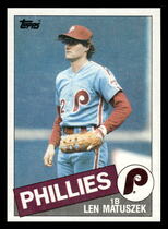 1985 Topps Base Set #688 Len Matuszek