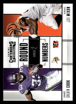 2017 Panini Contenders Round Numbers #RN-7 Dalvin Cook|Joe Mixon
