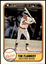1981 Fleer Base Set #493 Tim Flannery
