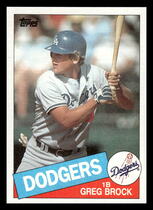 1985 Topps Base Set #753 Greg Brock